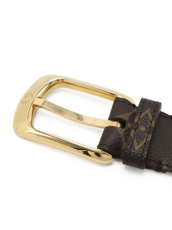 Louis Vuitton Monogram Ceinture Ellipse Belt Gold 80 main image 5